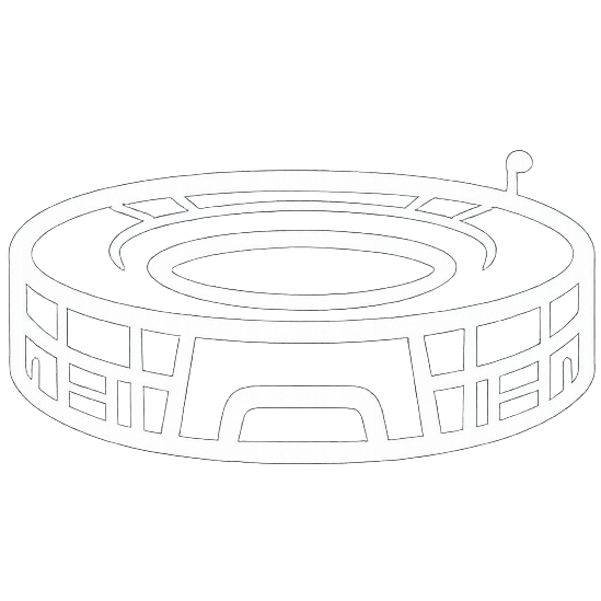 Ícone do Estádio do Maracanã utilizado para representar uma das atrações do passeio Um Dia no Rio.