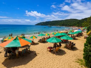 Praia de João Fernandes em Búzios durante o passeio saindo do Rio de Janeiro.